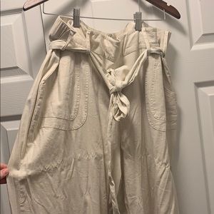 Khaki colored TORRID flowy pants